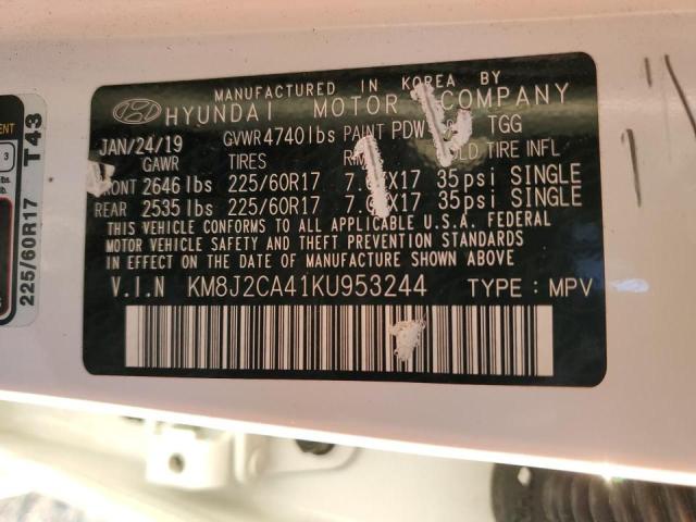 2019 HYUNDAI TUCSON SE - KM8J2CA41KU953244
