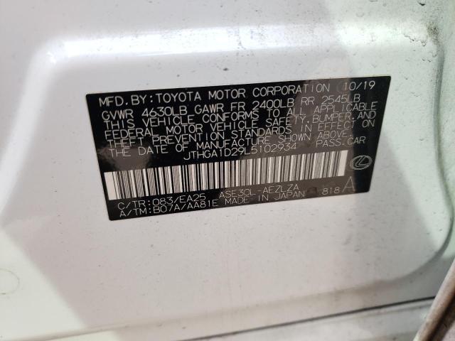 2020 LEXUS IS 300 F-S JTHGA1D29L5102934