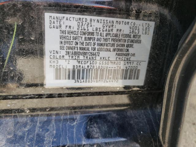 2021 NISSAN SENTRA SR - 3N1AB8DV8MY264472