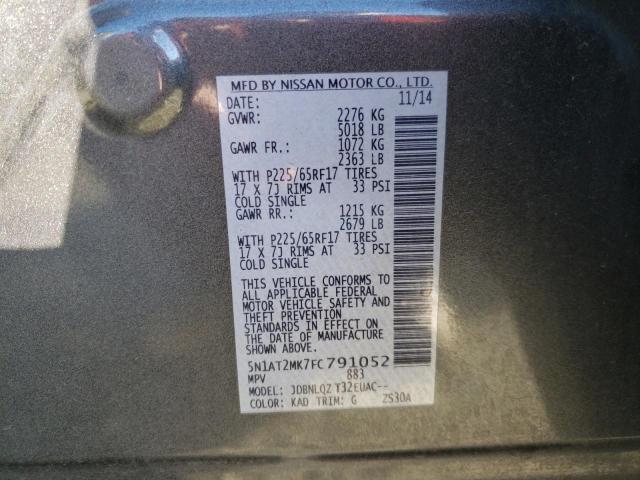 2015 NISSAN ROGUE S 5N1AT2MK7FC791052