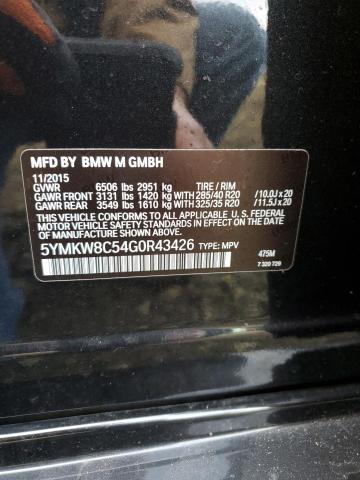 5YMKW8C54G0R43426 BMW X6 M
