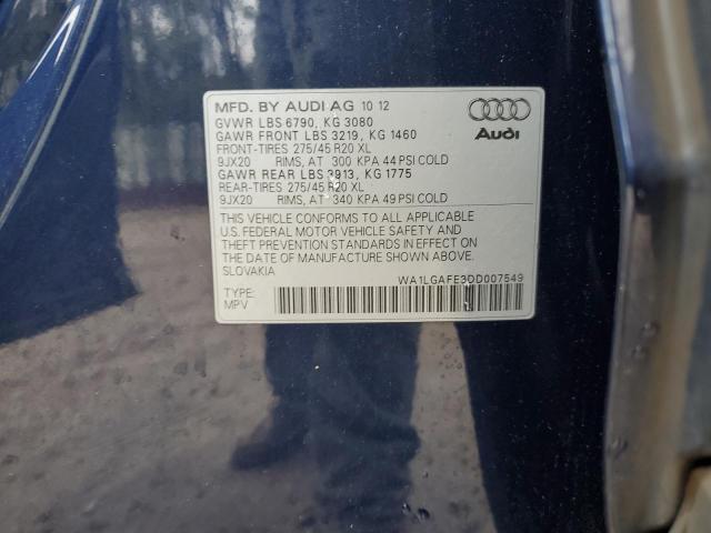 VIN WA1LGAFE3DD007549 2013 AUDI Q7 no.12