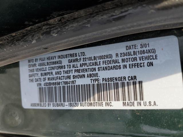 4S3BH665617664187 Subaru Legacy Outback