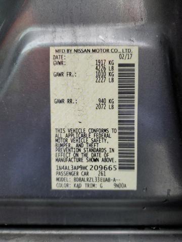2017 NISSAN ALTIMA 2.5 - 1N4AL3AP9HC209665