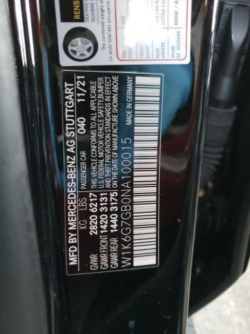 W1K6G7GB0NA100015 Mercedes-Benz S 580 4matic