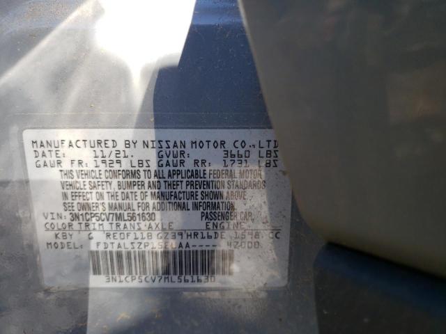 2021 NISSAN KICKS SV - 3N1CP5CV7ML561630