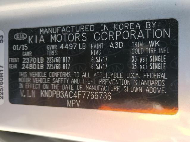 KNDPB3AC4F7766736 KIA Sportage Lx