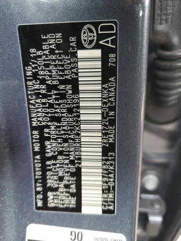 2019 TOYOTA COROLLA L 2T1BURHE2KC212196