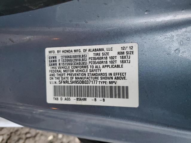 VIN 5FNRL5H95DB037177 2013 HONDA ODYSSEY no.14