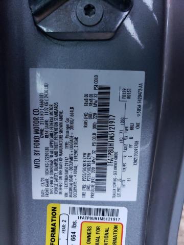 2021 FORD MUSTANG - 1FATP8UH1M5121917