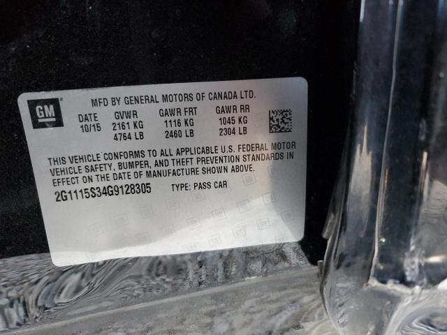 2016 CHEVROLET IMPALA LT - 2G1115S34G9128305