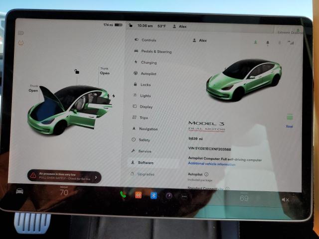 2022 TESLA MODEL 3 - 5YJ3E1ECXNF203588