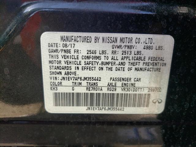 2018 INFINITI Q50 LUXE JN1EV7AP6JM355442