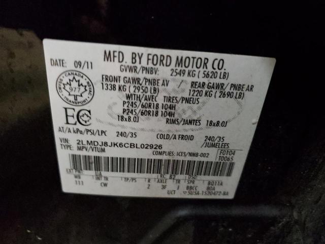 2LMDJ8JK6CBL02926 Lincoln MKX