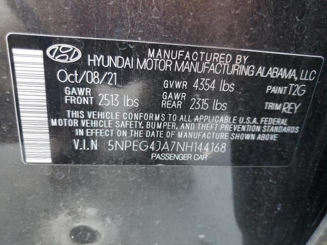 2022 HYUNDAI SONATA SE 5NPEG4JA7NH144168
