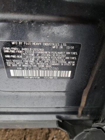 2017 SUBARU FORESTER 2 JF2SJABC2HH530780