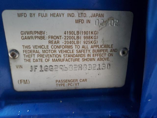 JF1GG29682H832130 Subaru Impreza Wrx