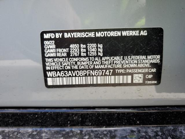 WBA63AV08PFN69747 BMW 430i Gran Coupe