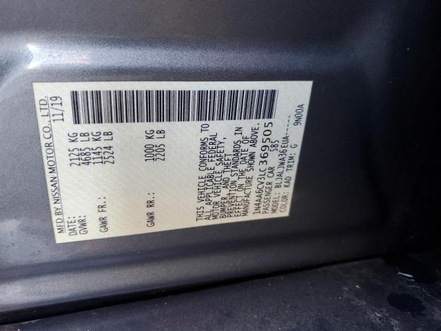 2020 NISSAN MAXIMA SV - 1N4AA6CV3LC369505
