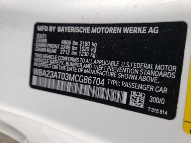 2021 BMW 430I - WBA23AT03MCG86704