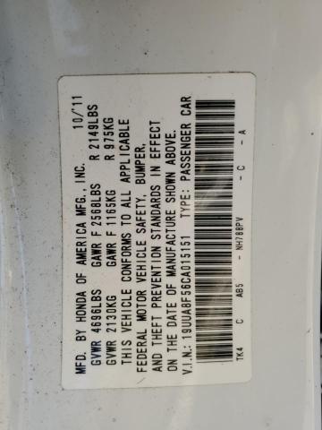 19UUA8F56CA015151 Acura TL