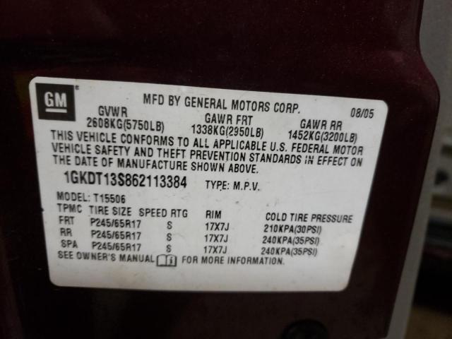1GKDT13S862113384 GMC Envoy