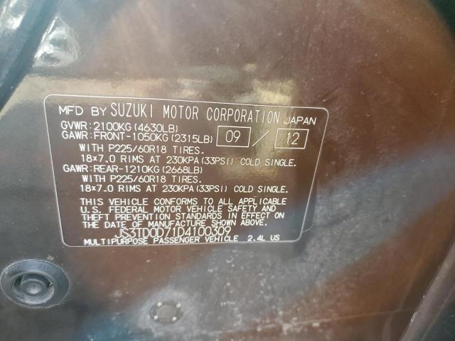 JS3TD0D71D4100309 Suzuki GR VITARA