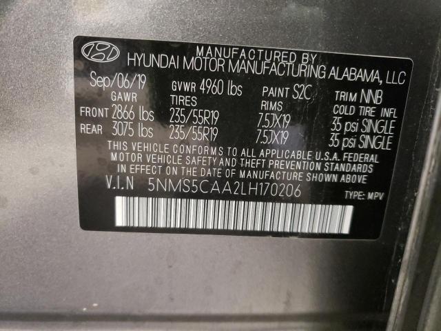 2020 HYUNDAI SANTA FE L - 5NMS5CAA2LH170206