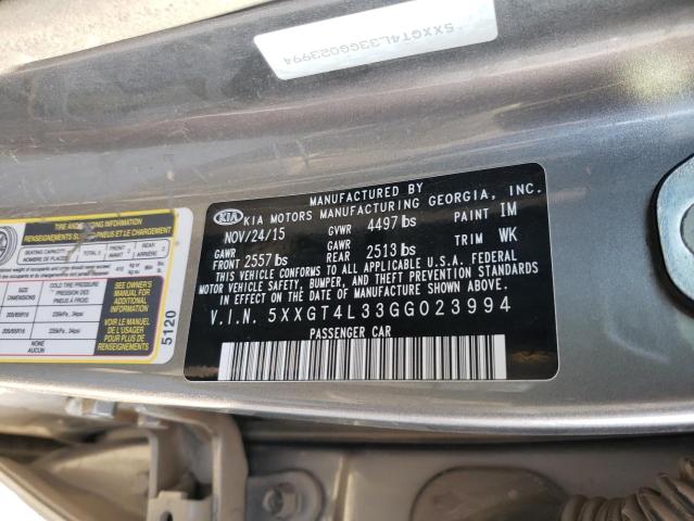 5XXGT4L33GG023994 KIA Optima Lx