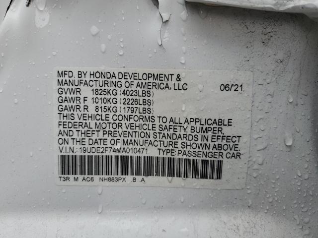 19UDE2F74MA010471 Acura ILX