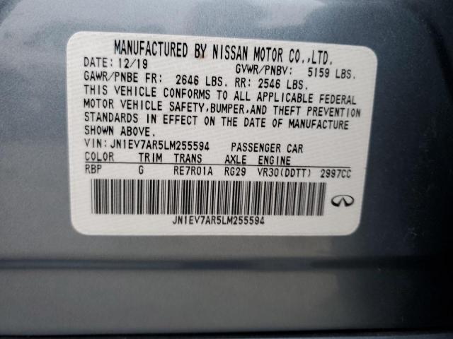 2020 INFINITI Q50 PURE - JN1EV7AR5LM255594