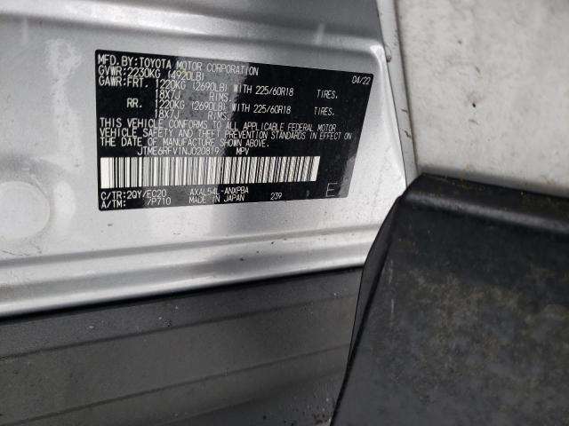 JTME6RFV1NJ020819 Toyota RAV4 XSE