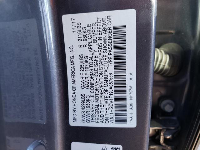 2018 HONDA ACCORD LX 1HGCV1F19JA057556