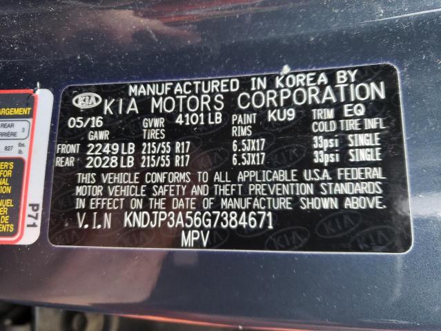 2016 KIA SOUL KNDJP3A56G7384671