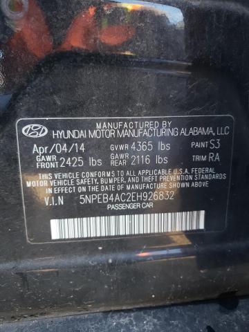 5NPEB4AC2EH926832 | 2014 HYUNDAI SONATA GLS