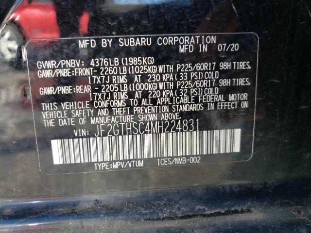JF2GTHSC4MH224831 Subaru Crosstrek Sport