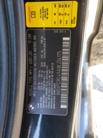 WBXPC9C49AWJ34175 BMW X3 Xdrive30i