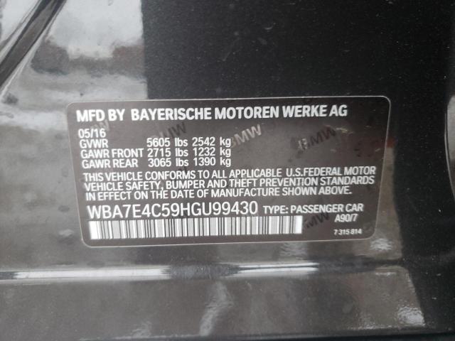 2017 BMW 740 XI - WBA7E4C59HGU99430
