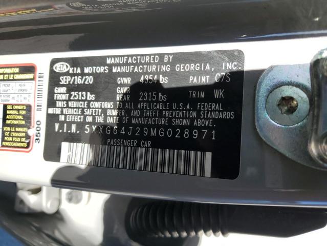 5XXG64J29MG028971 KIA K5 GT LINE