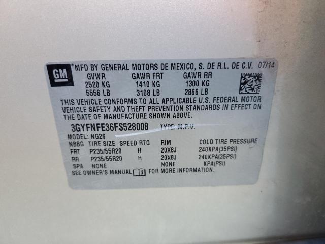 3GYFNFE36FS528008 Cadillac Srx Performance Collection