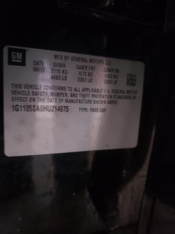 2017 CHEVROLET IMPALA LT - 1G1105SA0HU214975