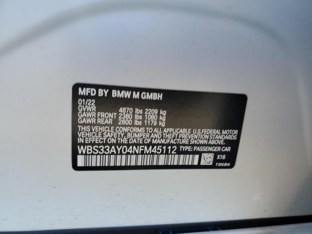WBS33AY04NFM45112 BMW M3 Competition