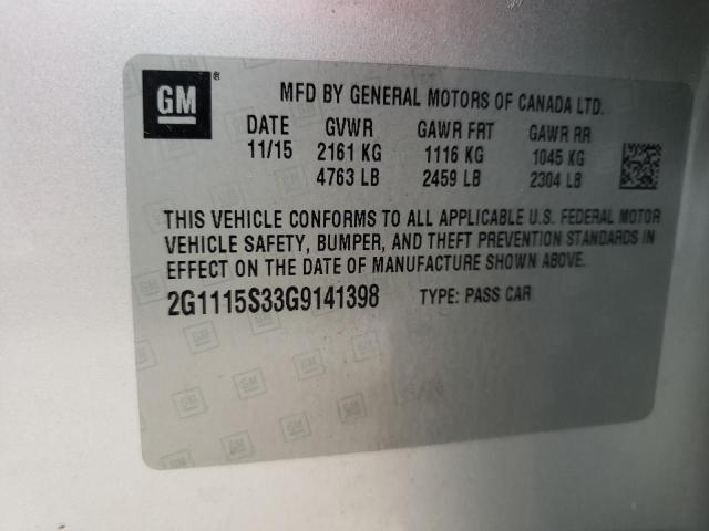 2016 CHEVROLET IMPALA LT - 2G1115S33G9141398