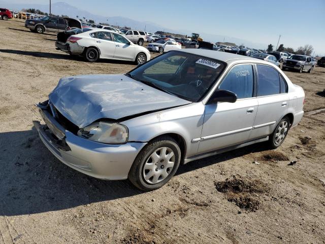 Salvage cars for sale from Copart Bakersfield, CA: 2000 Honda Civic Base