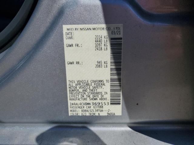 1N4AL4CV8MN369553 Nissan ALTIMA SR