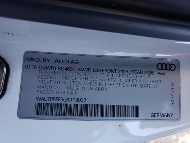 2016 AUDI A3 E-TRON - WAUTPBFF3GA113037