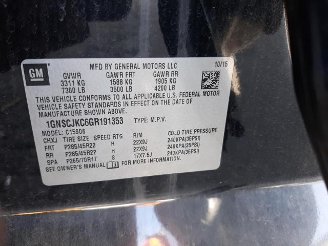 2016 CHEVROLET SUBURBAN C - 1GNSCJKC6GR191353