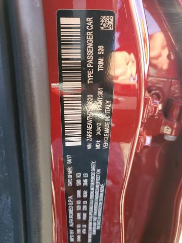 2017 ALFA ROMEO GIULIA QUA ZARFAEAV7H7548620