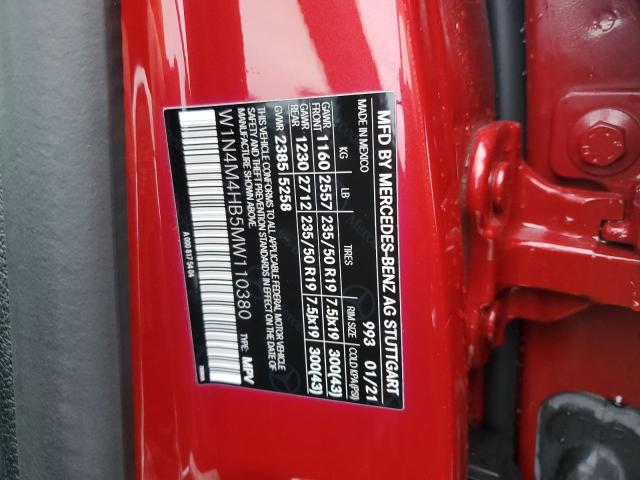 2021 MERCEDES-BENZ GLB 250 4M - W1N4M4HB5MW110380