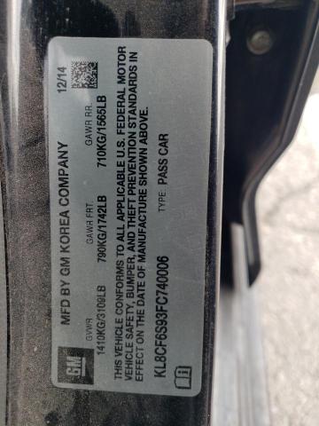 2015 CHEVROLET SPARK 2LT - KL8CF6S93FC740006